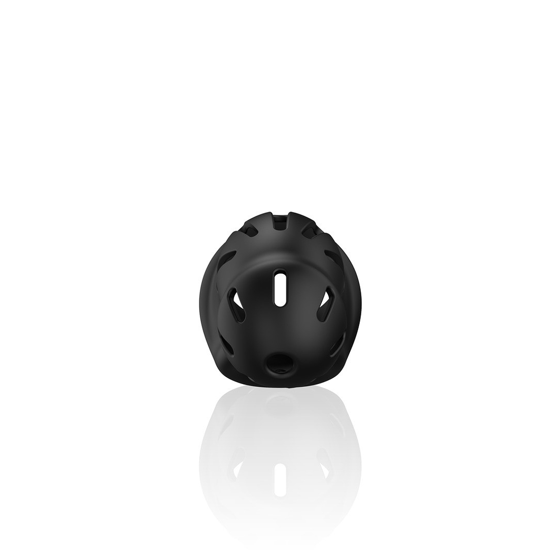 JAULA MODEL 27 ULTRA SOFT SILICONE CHASTITY PRETO MANCAGE 5