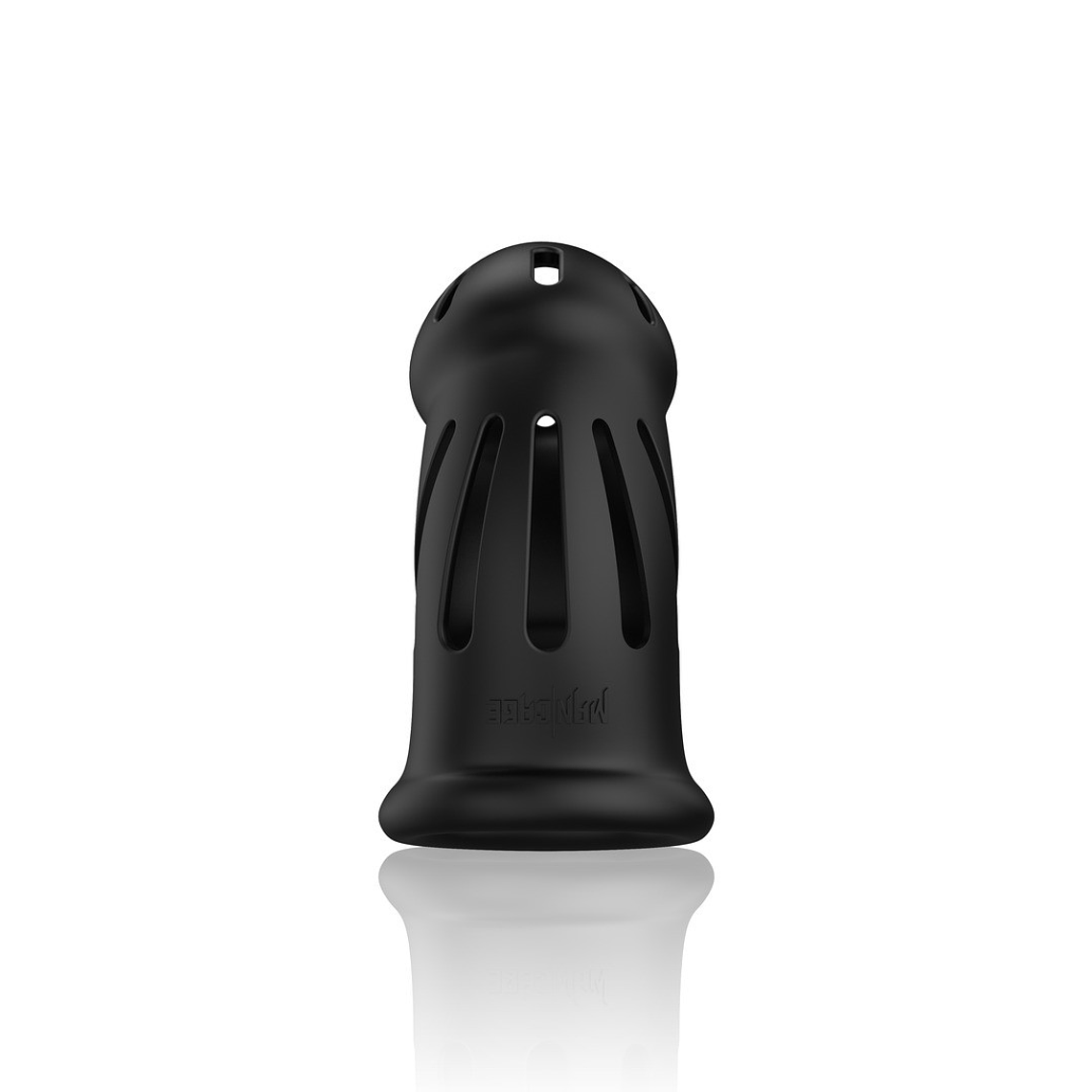 JAULA MODEL 27 ULTRA SOFT SILICONE CHASTITY PRETO MANCAGE 6