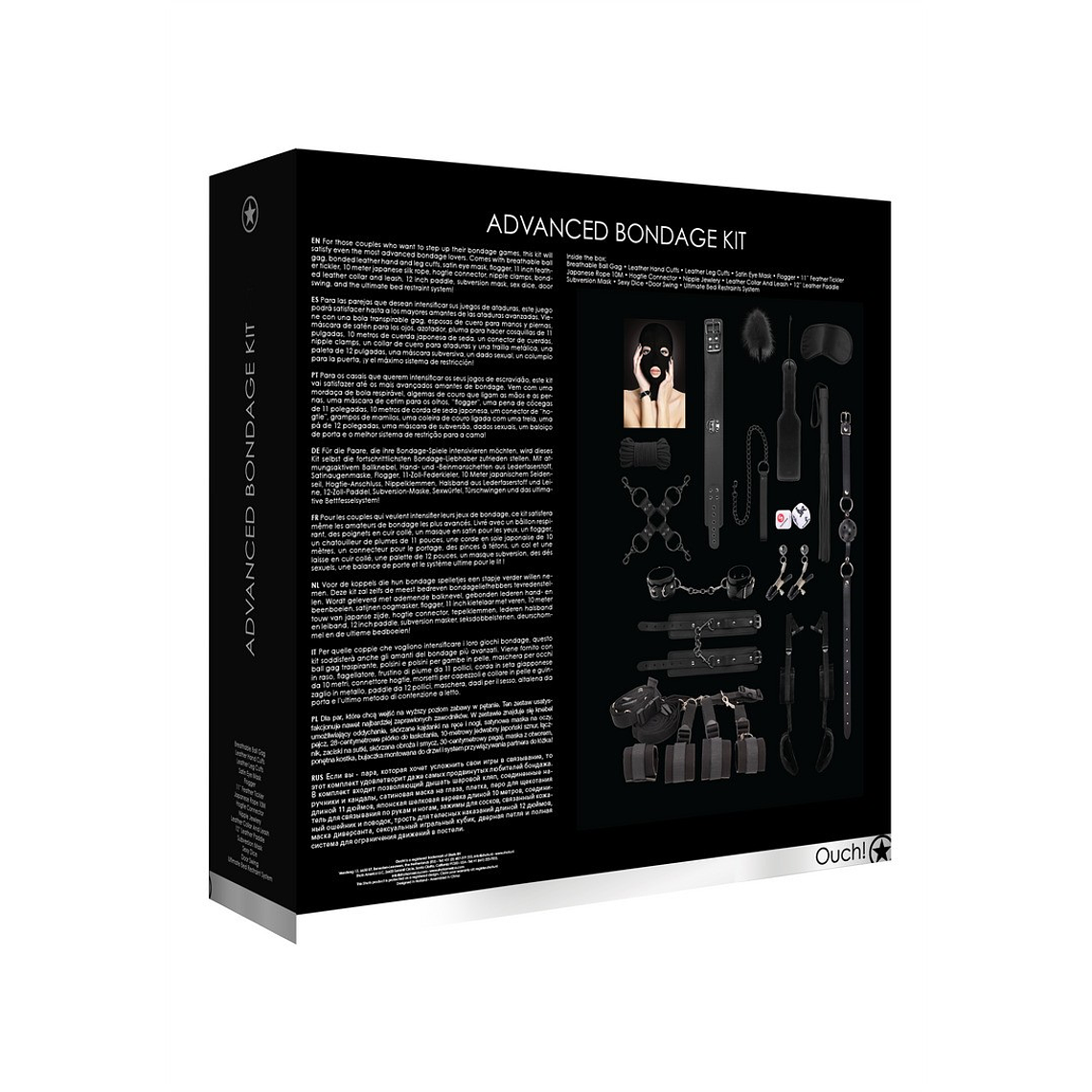 KIT BONDAGE ADVANCED BONDAGE PRETO OUCH! 3