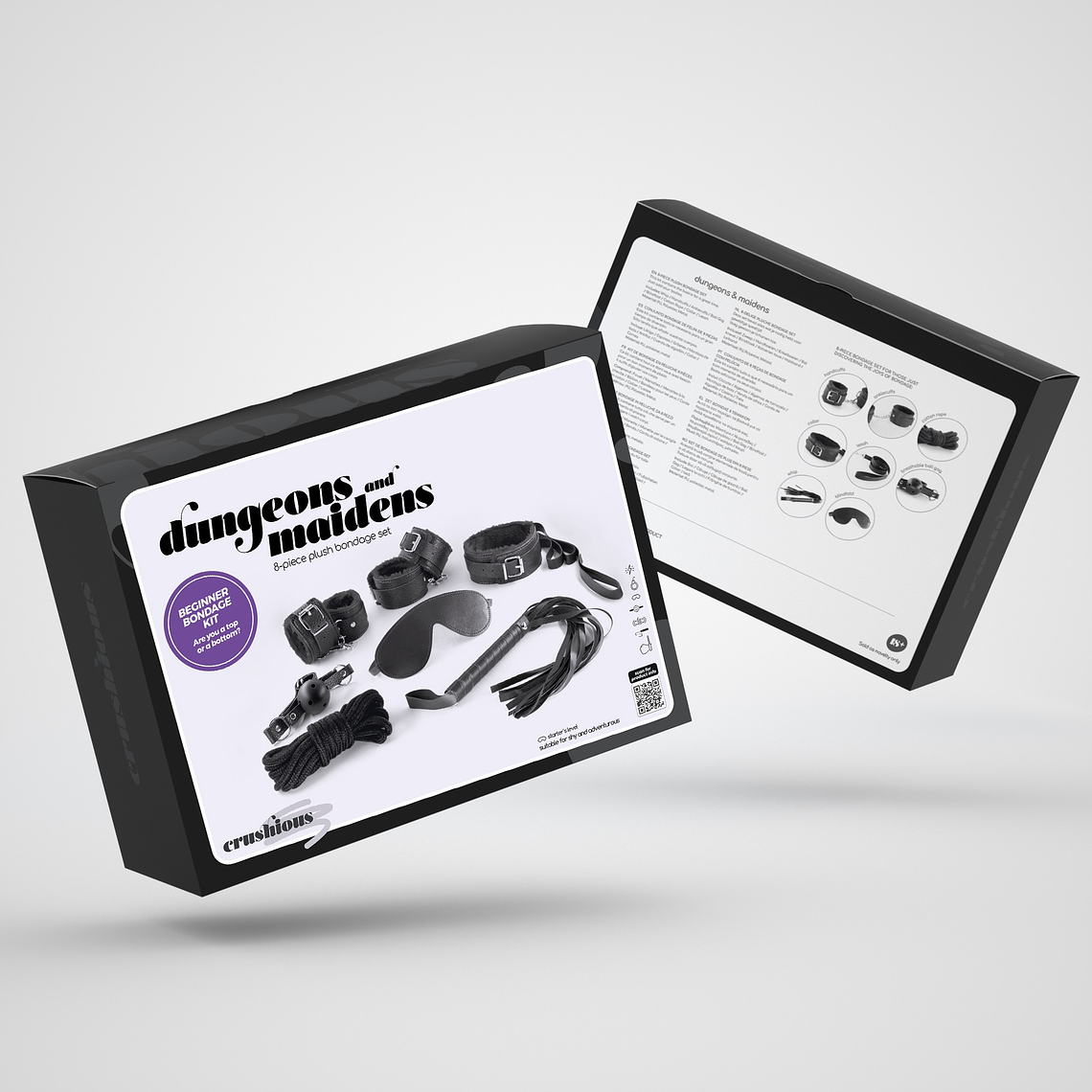 KIT BDSM DUNGEONS & MAIDENS PRETO CRUSHIOUS 12