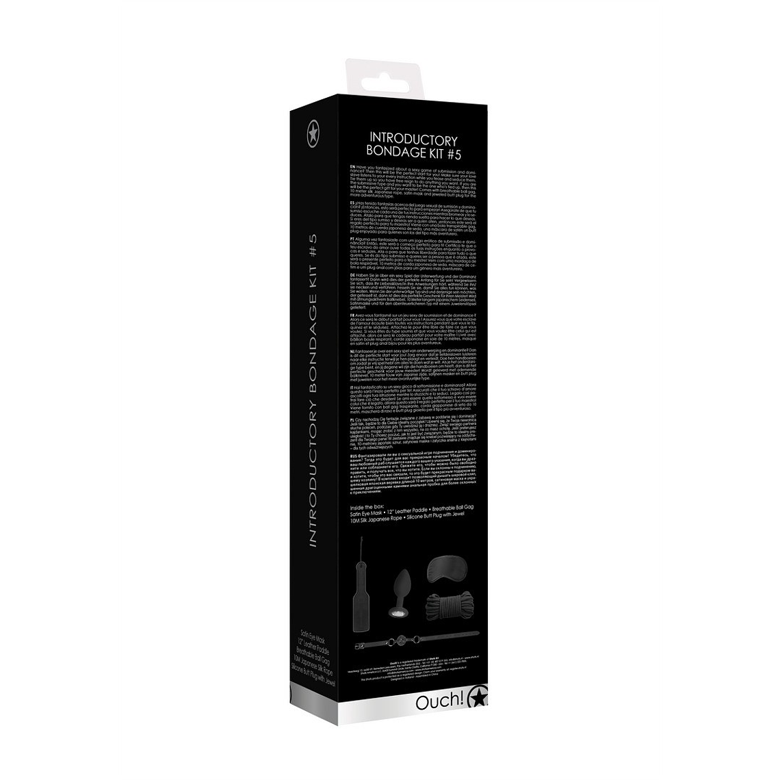 KIT BONDAGE INTRODUCTORY BONDAGE KIT 5 PRETO OUCH! 3