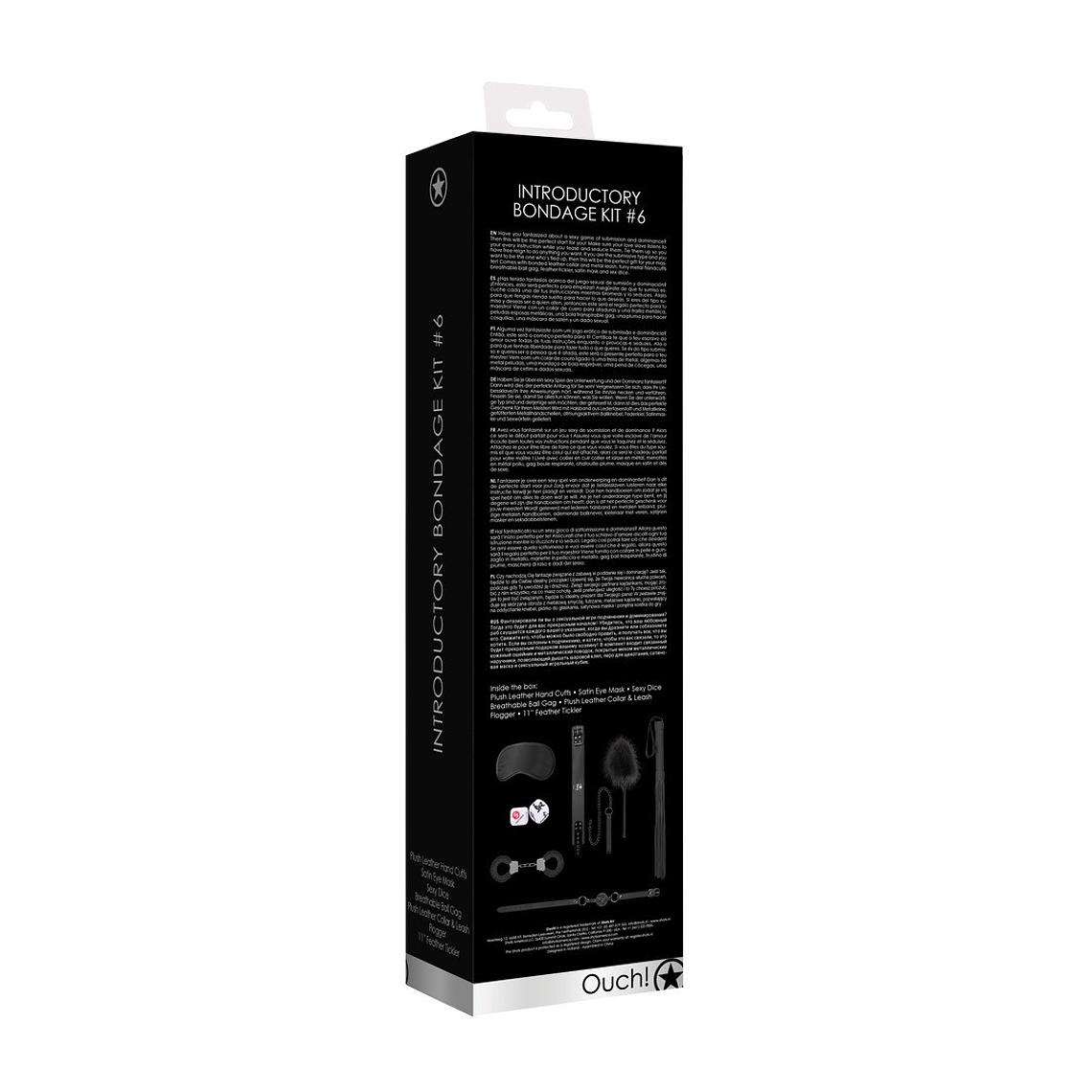 KIT BONDAGE INTRODUCTORY BONDAGE KIT 6 PRETO OUCH! 3