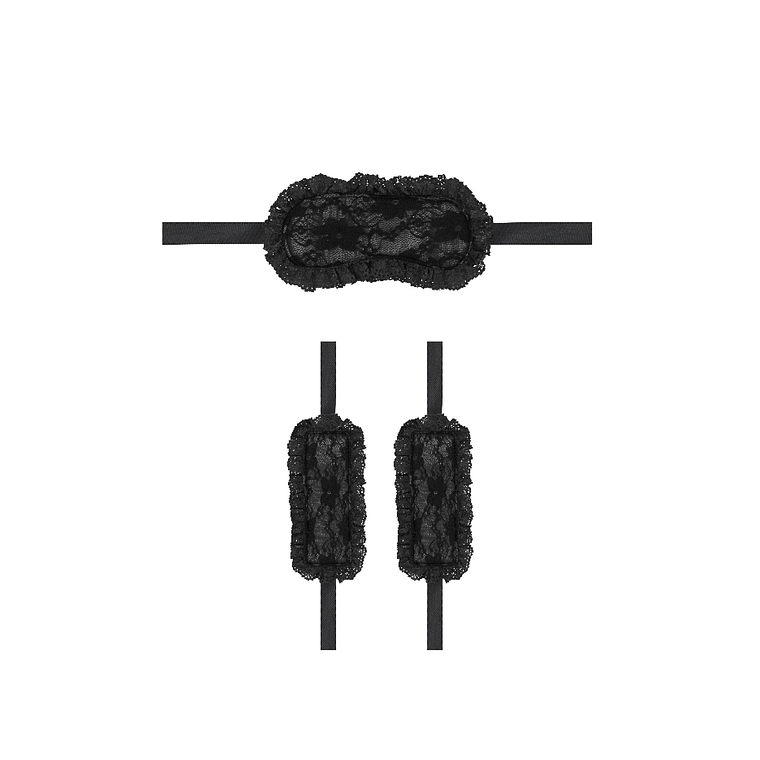 KIT BONDAGE INTRODUTÓRIO 7 PRETO OUCH! 4