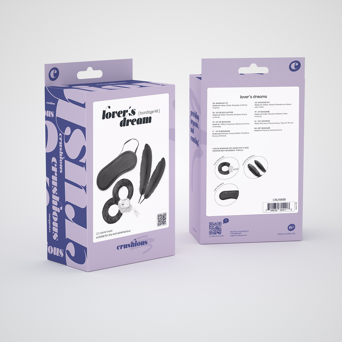 KIT BONDAGE LOVER'S DREAM CRUSHIOUS PRETO 6
