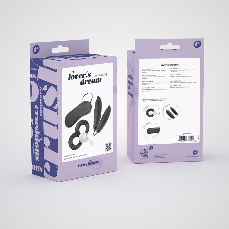 KIT BONDAGE LOVER'S DREAM CRUSHIOUS PRETO 6