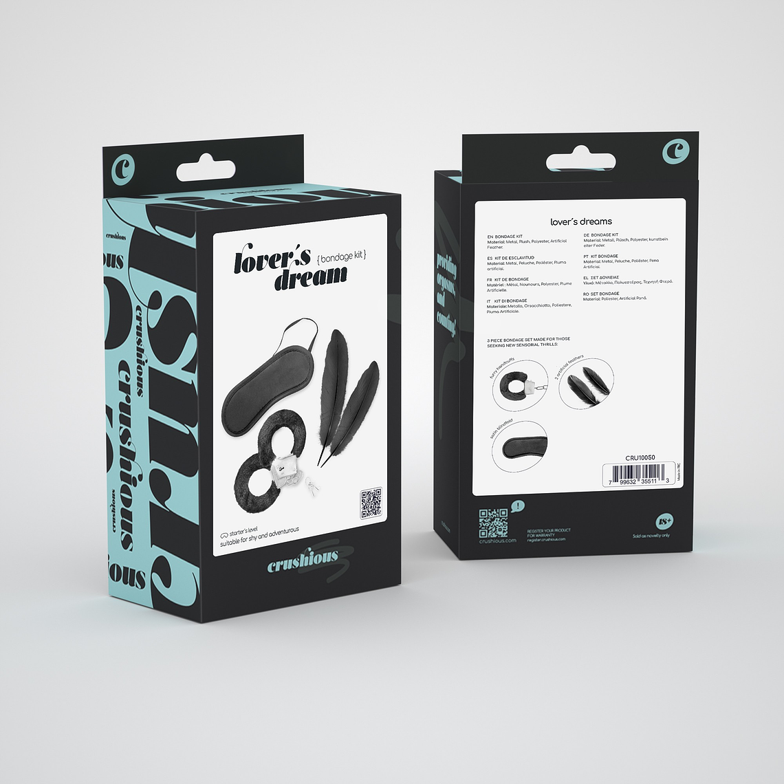 KIT BONDAGE LOVER'S DREAM CRUSHIOUS PRETO 7