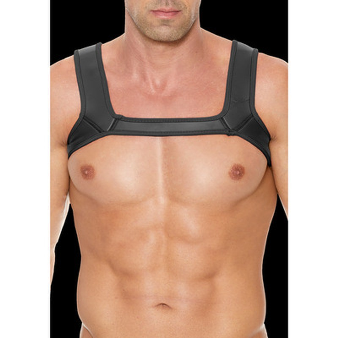 ARNÊS EM NEOPRENE S/M PRETO OUCH! 1