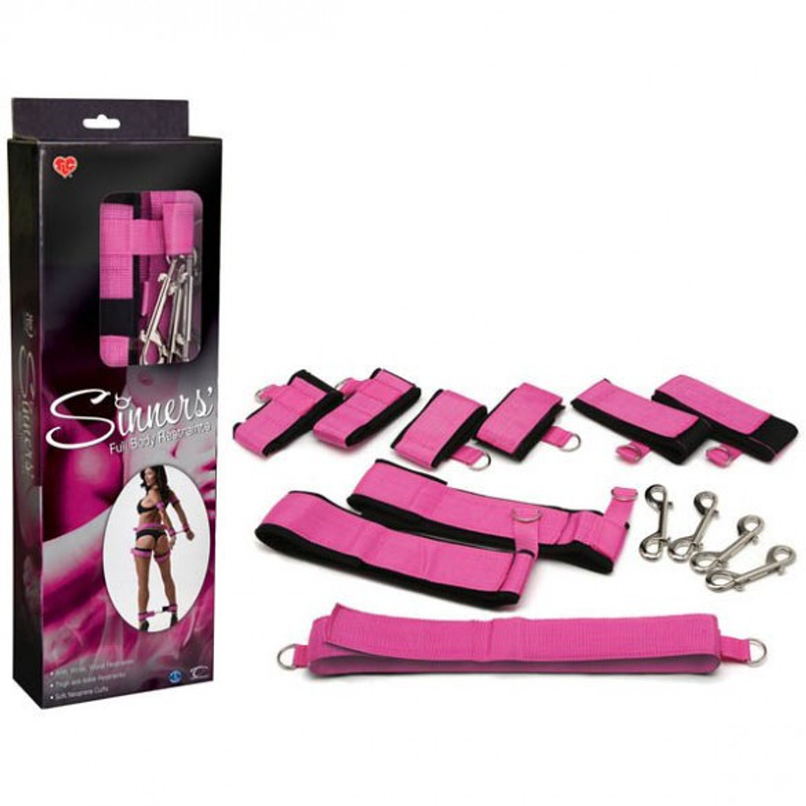 KIT DE RESTRIÇÃO FULL BODY RESTRAINTS SINNERS´ 1