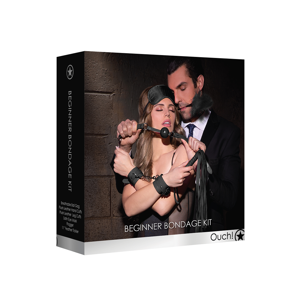KIT DE BONDAGE BEGINNERS BONDAGE KIT OUCH! PRETO 3