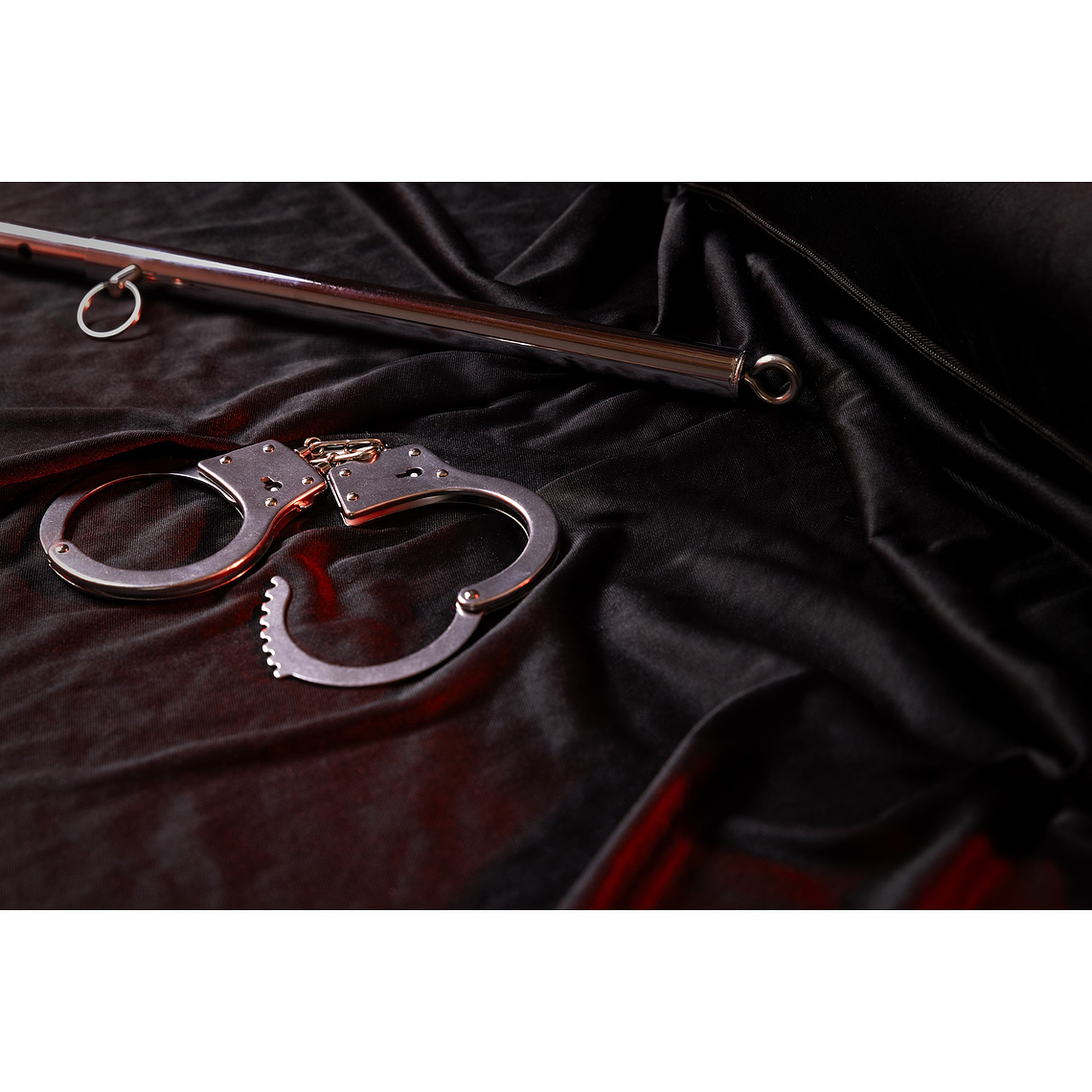 BARRA SEPARADORA ADJUSTABLE SPREADER BAR PRATEADO OUCH! 6