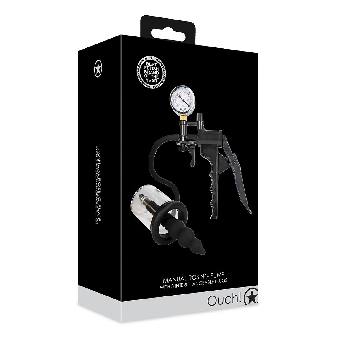 BOMBA DE ROSCA MANUAL ROSING PRETA OUCH! 2