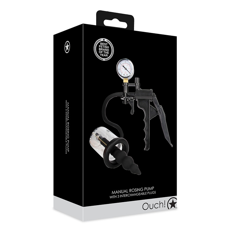 BOMBA DE ROSCA MANUAL ROSING PRETA OUCH! 2