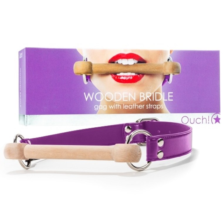 MORDAÇA WOODEN BRIDLE ROXA 2