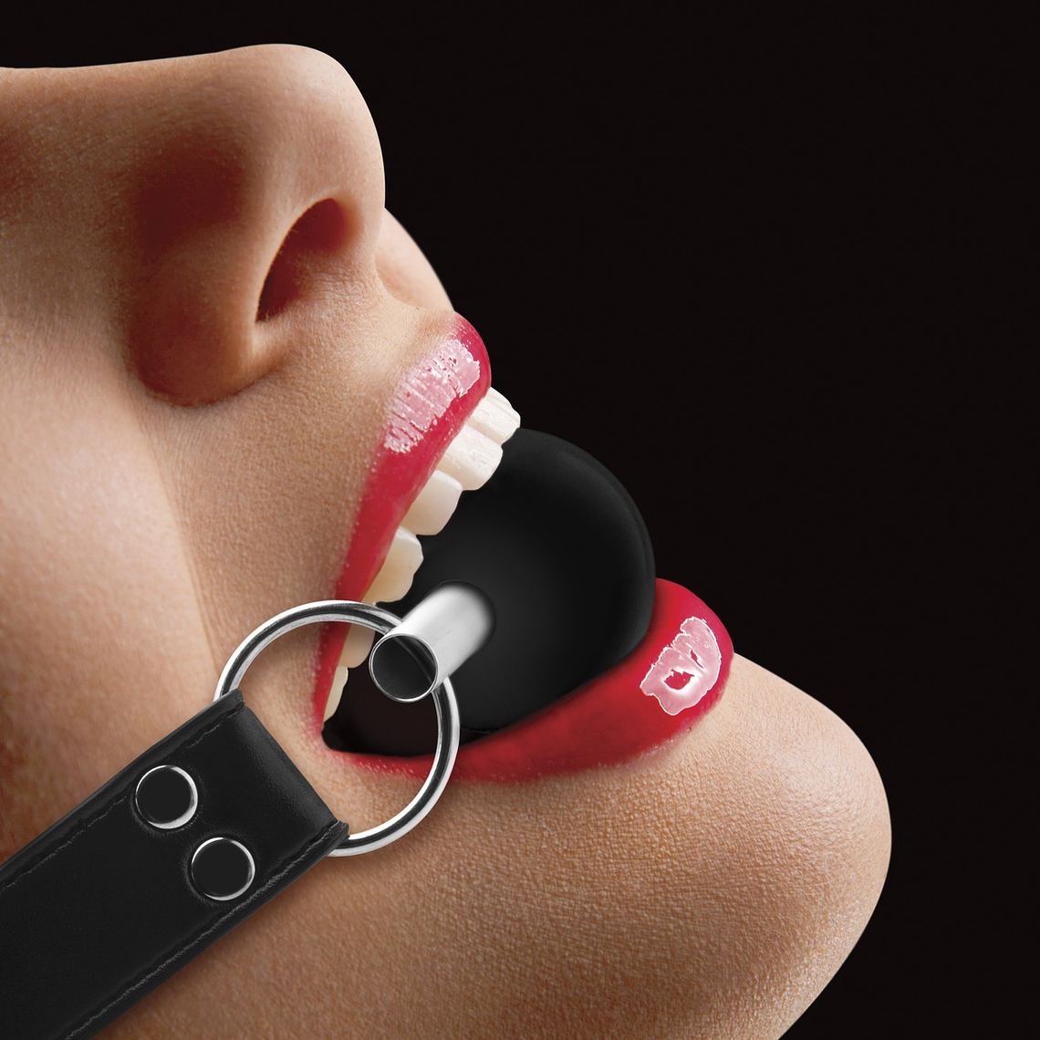 MORDAÇA OUCH! SOLID BALL GAG PRETA 1