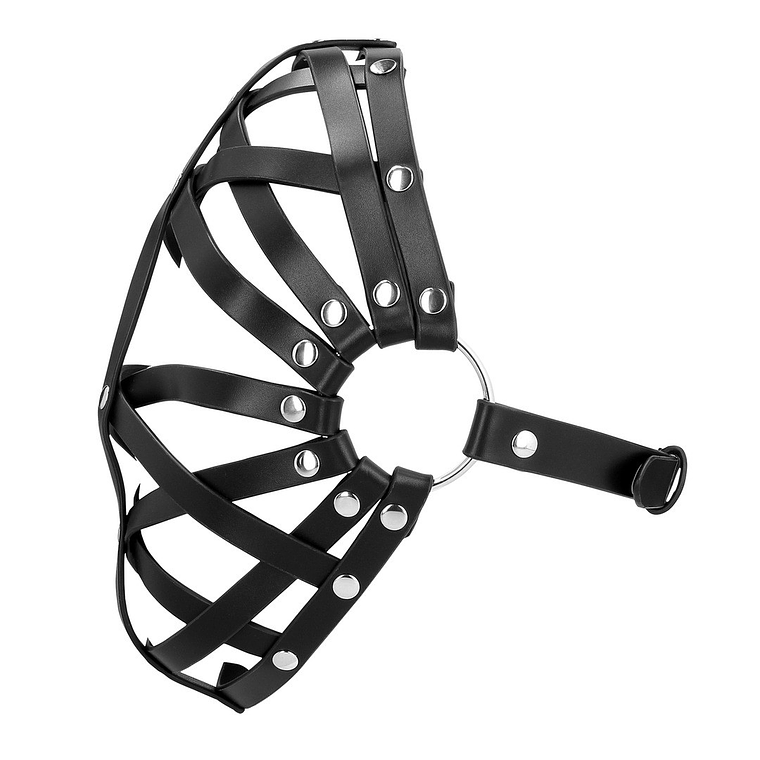 MÁSCARA CAGE PRETA OUCH!  6