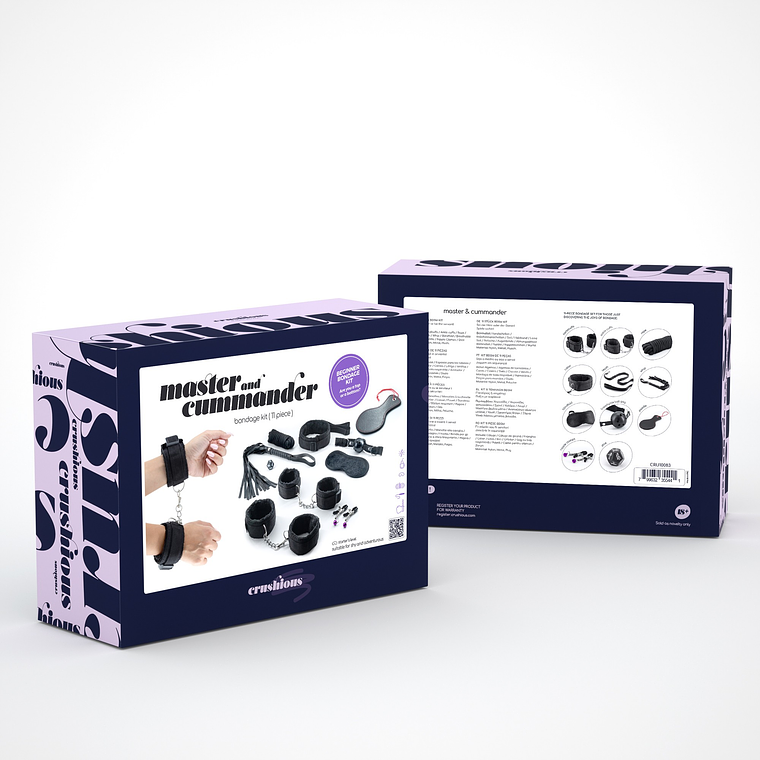 KIT BONDAGE MASTER & CUMMANDER COM 11 PEÇAS CRUSHIOUS 18