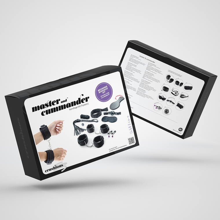 KIT BONDAGE MASTER & CUMMANDER COM 11 PEÇAS CRUSHIOUS 19