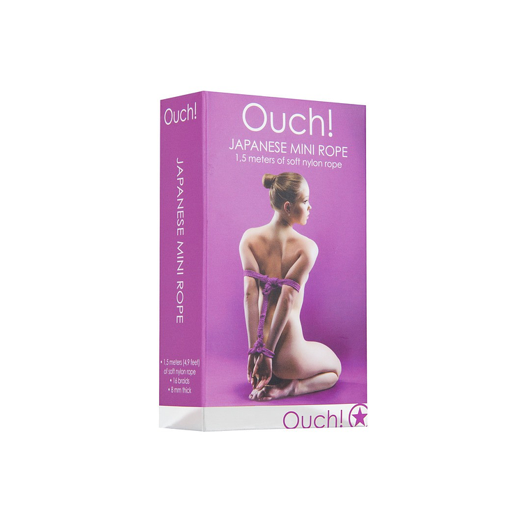 MINI CORDA JAPANESE 4.9 FT/ 1,5 M ROXA OUCH! 2