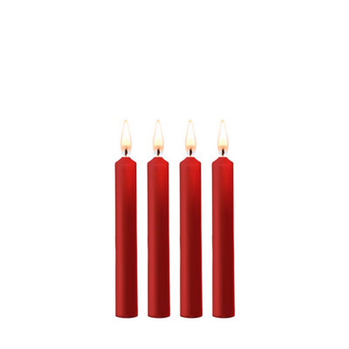 CONJUNTO DE 4 VELAS VERMELHAS TEASING WAX CANDLES OUCH! 1