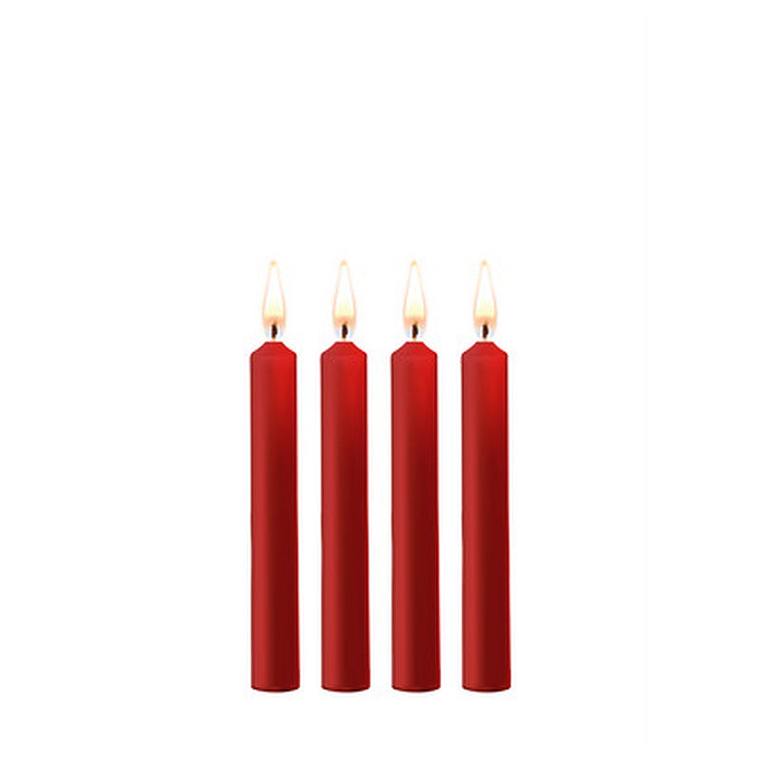 CONJUNTO DE 4 VELAS VERMELHAS TEASING WAX CANDLES OUCH! 1