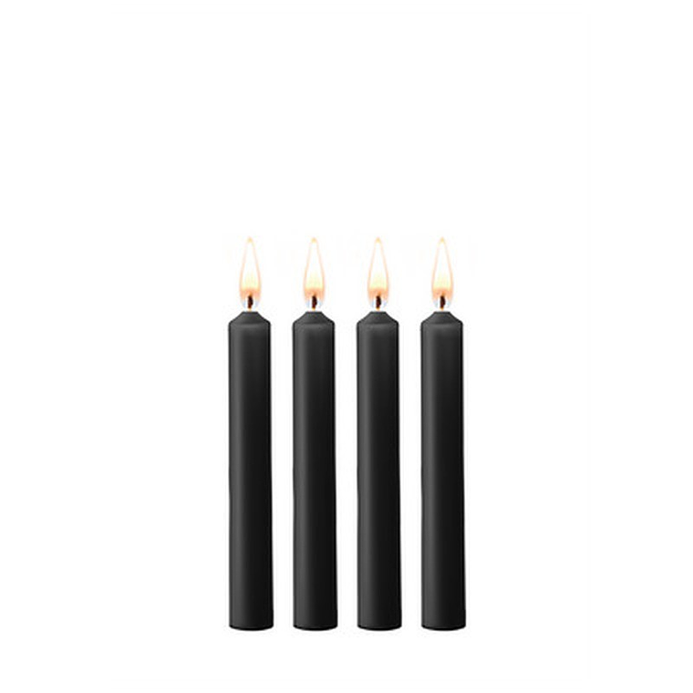 CONJUNTO DE 4 VELAS PRETAS TEASING WAX CANDLES OUCH! 1