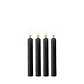 CONJUNTO DE 4 VELAS PRETAS TEASING WAX CANDLES OUCH! - thumbnail 1