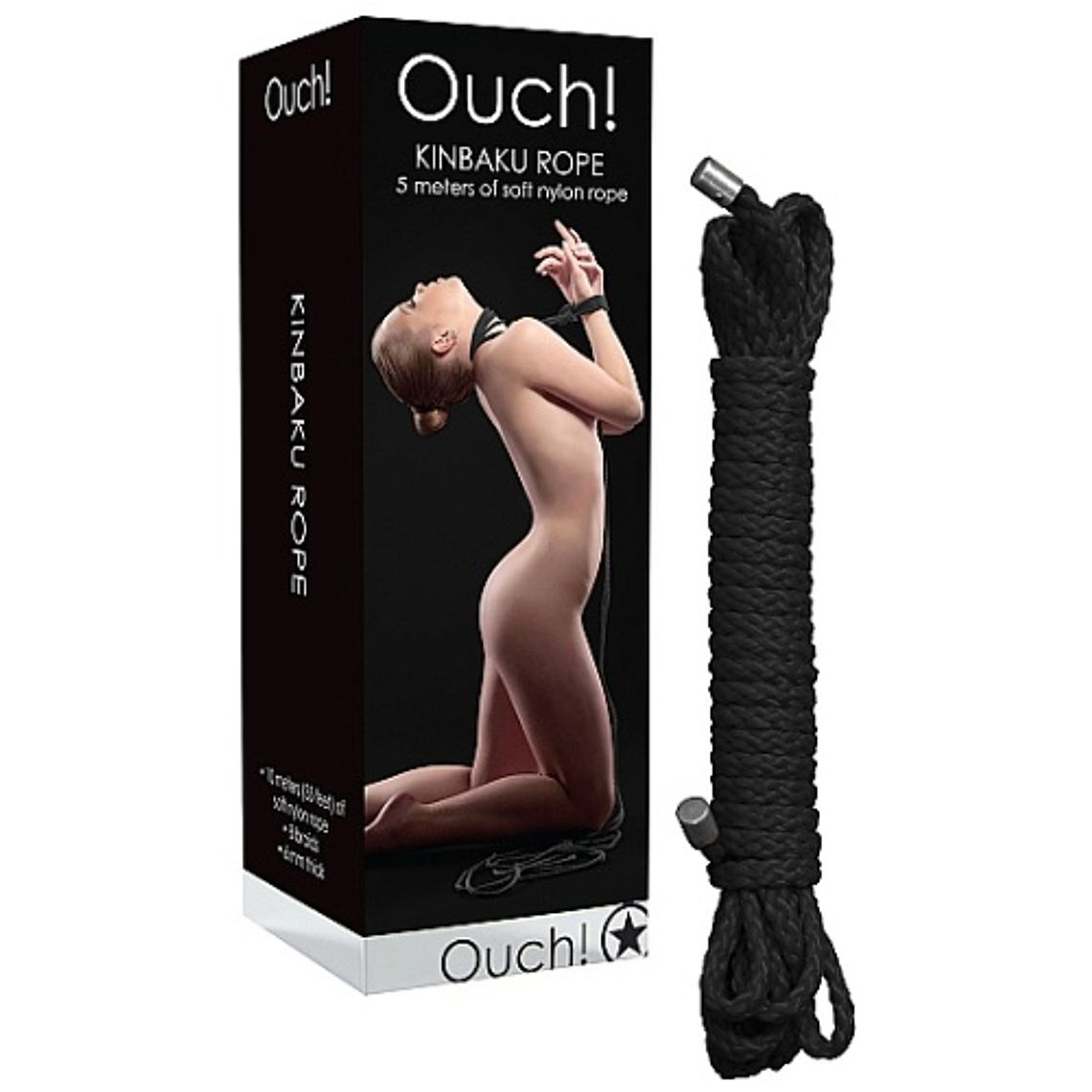 CORDA DE RESTRIÇÃO KINBAKU 5 METROS PRETA 2