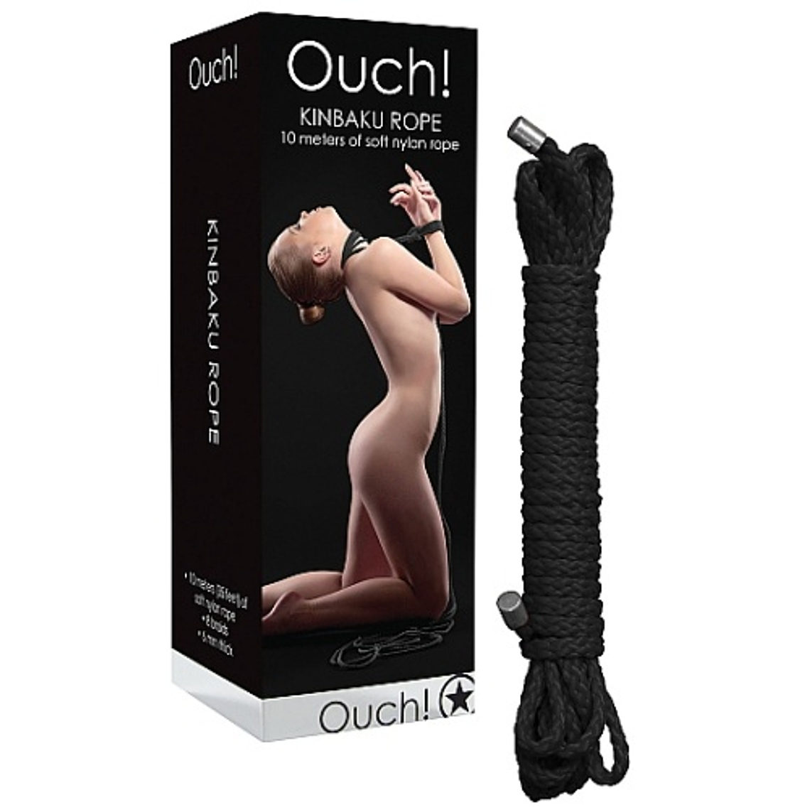 CORDA DE RESTRIÇÃO KINBAKU 10 METROS PRETA 2