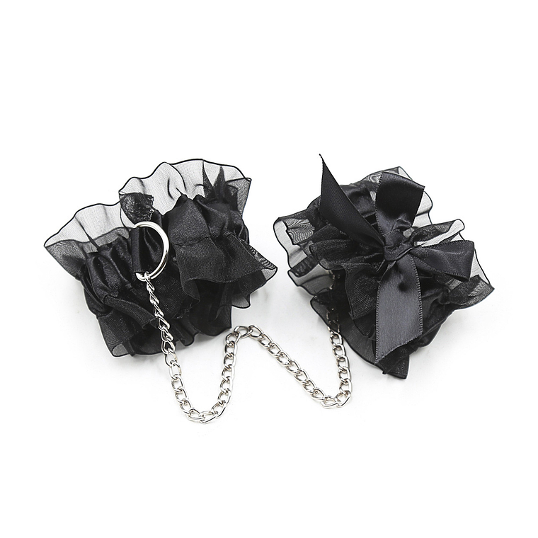 CONJUNTO DE RENDA PRETA LACE ME UP CRUSHIOUS 4