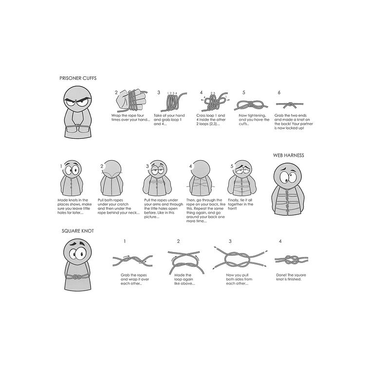 CORDA BONDAGE 10 METROS OUCH! PRETA 6