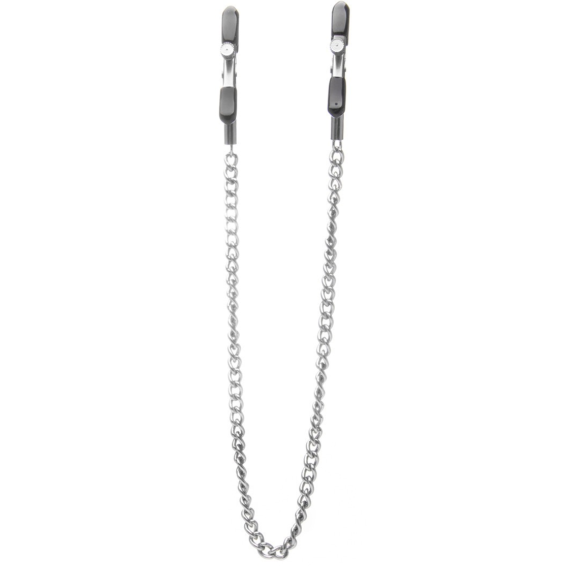 PINÇAS PARA MAMILOS OUCH! ADJUSTABLE NIPPLE CLAMPS PRATEADAS 3