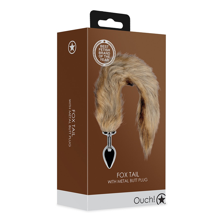 PLUG ANAL COM CAUDA DE RAPOSA CASTANHA OUCH! 2