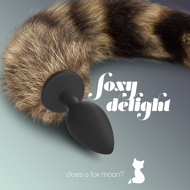 PLUG ANAL COM CAUDA FOXY DELIGHT SILICONE CRUSHIOUS 1