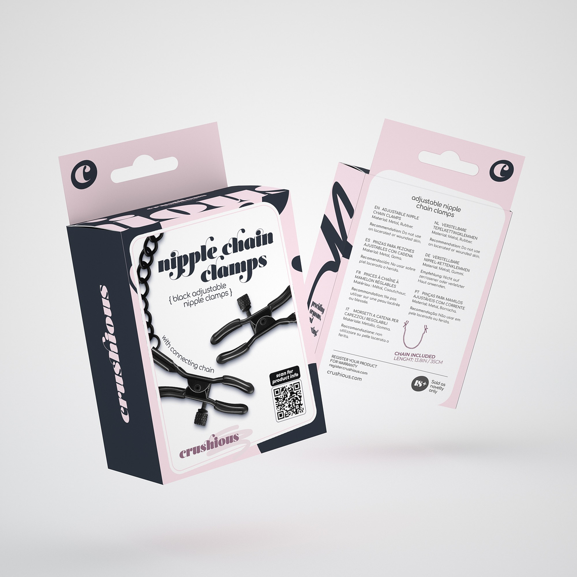 PINÇAS PARA MAMILOS NIPPLE CHAIN CLAMPS CRUSHIOUS 7