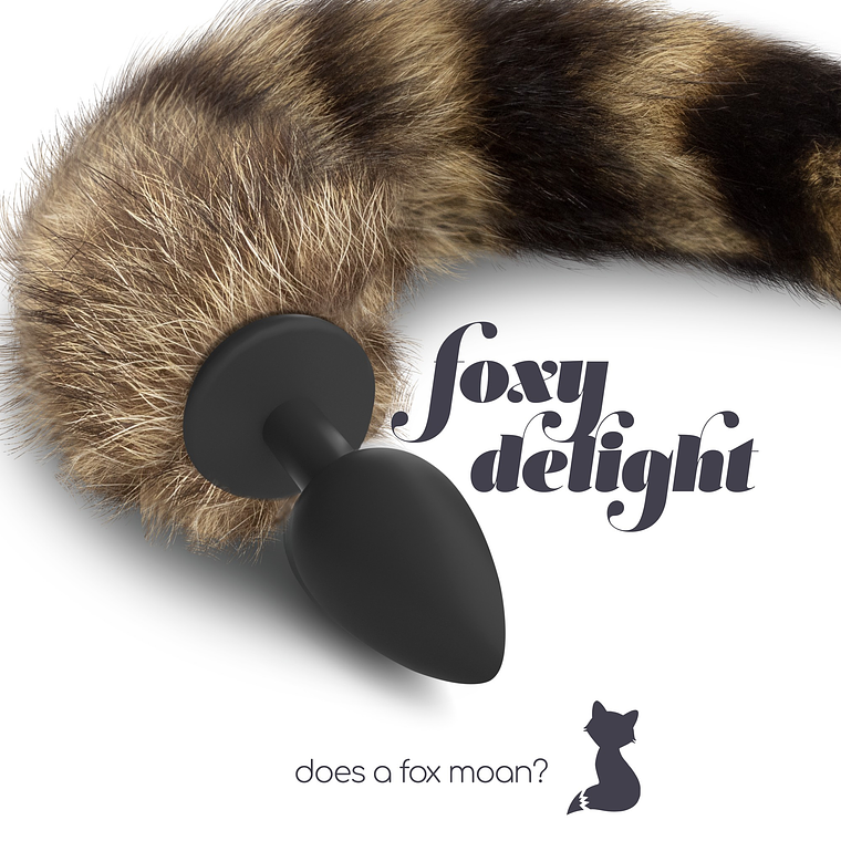 PLUG ANAL COM CAUDA FOXY DELIGHT SILICONE CRUSHIOUS 6