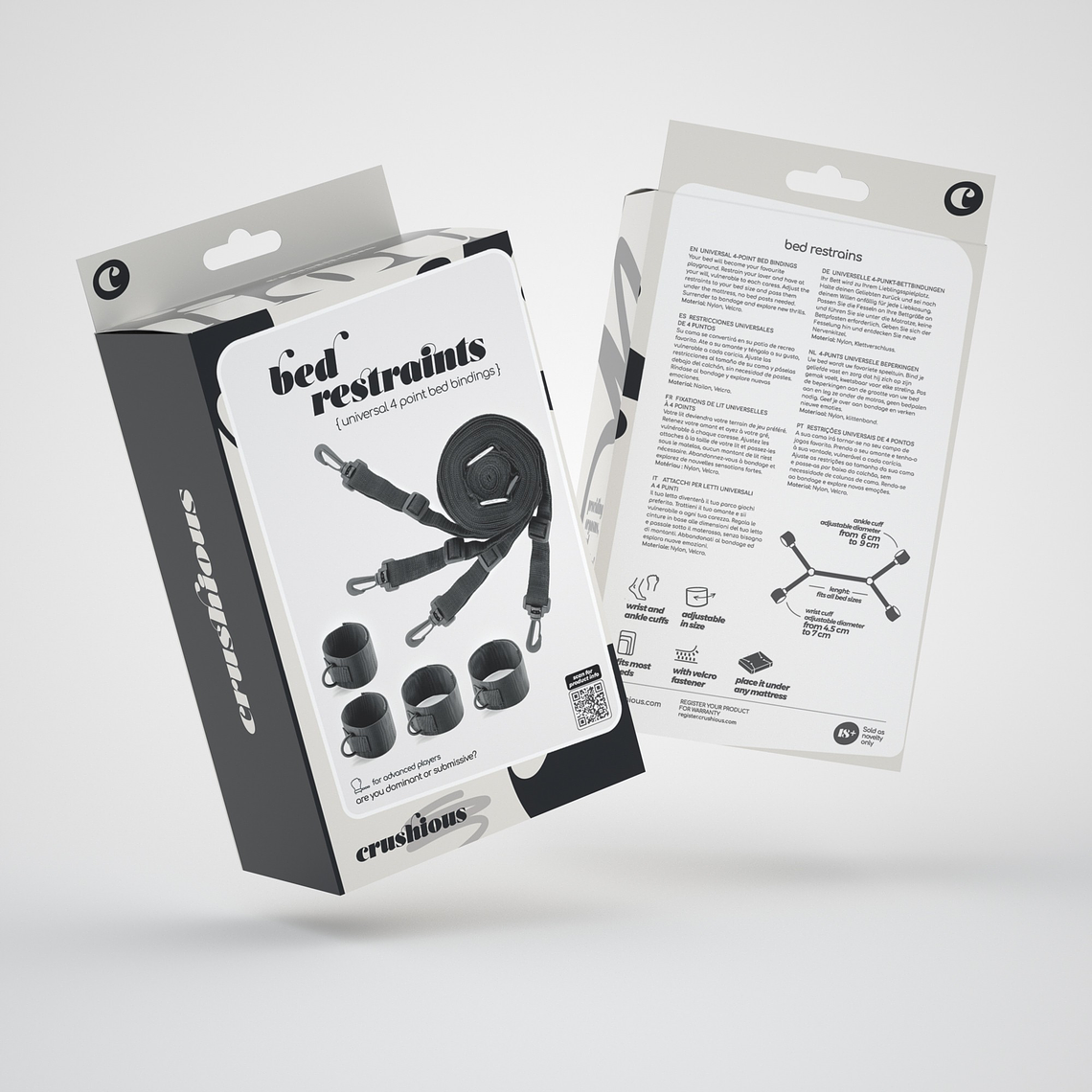 RESTRIÇÕES UNIVERSAIS BED RESTRAINTS CRUSHIOUS 10