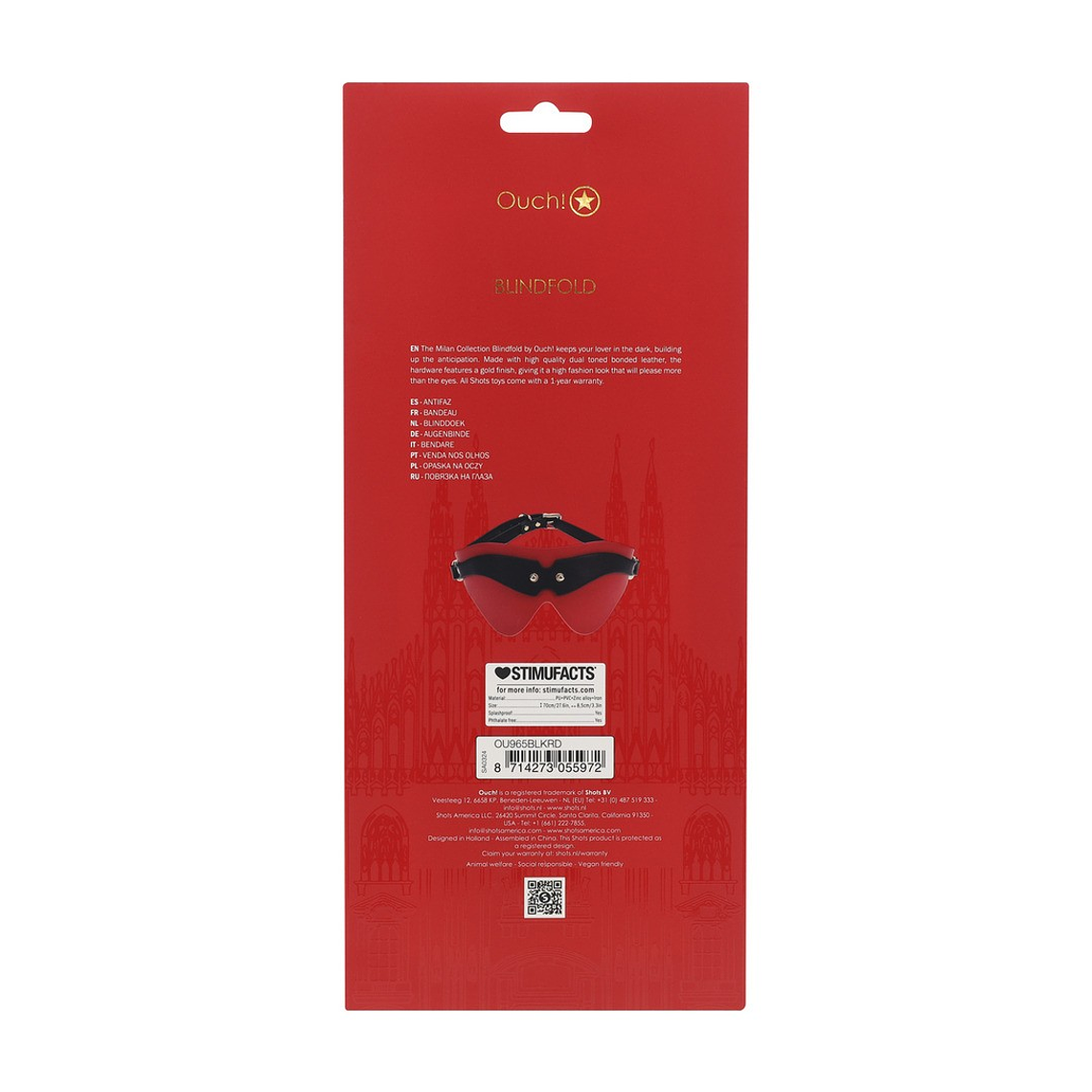 VENDA MILAN COLLECTION PRETA/VERMELHA OUCH! 3