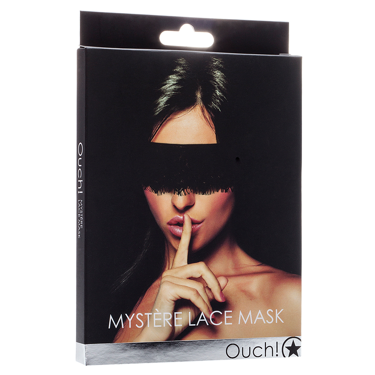 VENDA PARA OS OLHOS OUCH! MYSTÈRE LACE MASK PRETA 2