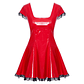 VESTIDO DE VINIL VERMELHO BLACK LEVEL - thumbnail 6