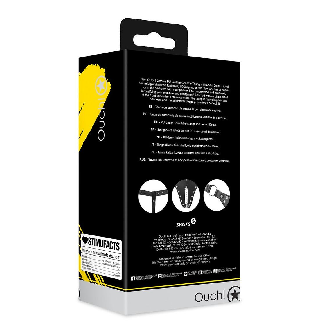 CINTO DE CASTIDADE TANGA XTREME OUCH! 3