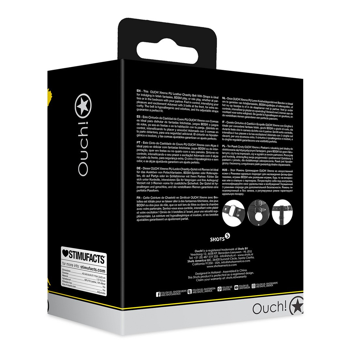 CINTO DE CASTIDADE XTREME OUCH! 3