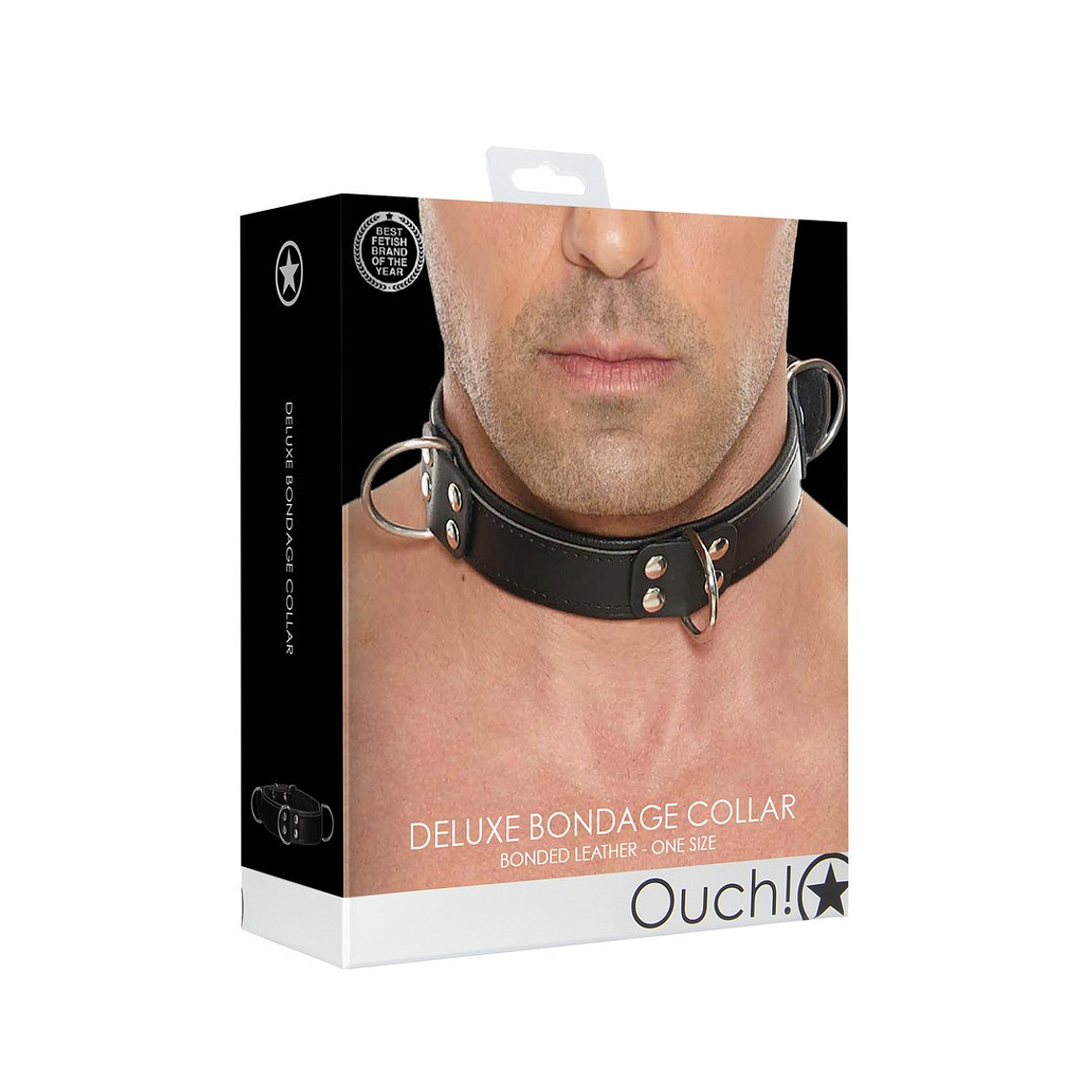 COLEIRA BONDAGE DELUXE PRETO OUCH! 2