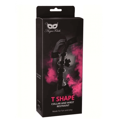 COLEIRA COM ALGEMAS T SHAPE ARGUS FETISH ARGUS TOYS