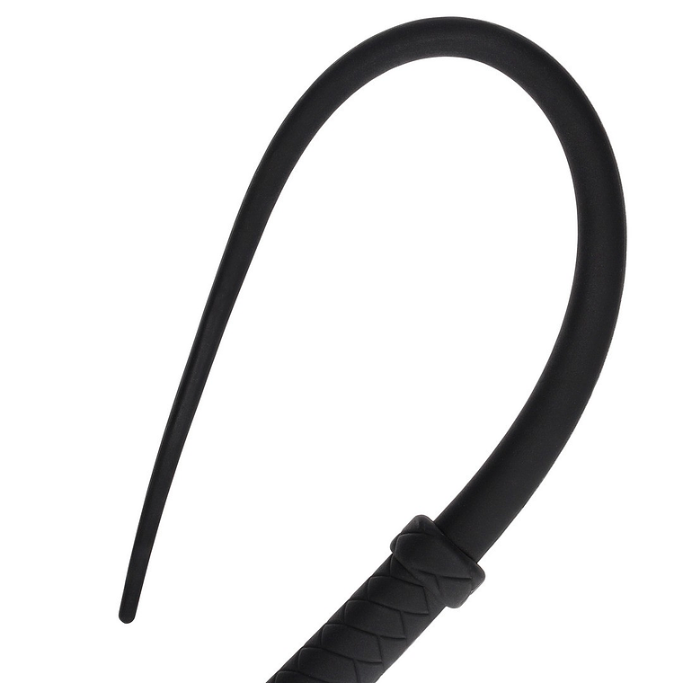 CHICOTE EM SILICONE TAIL WHIP PRETO OUCH!  4