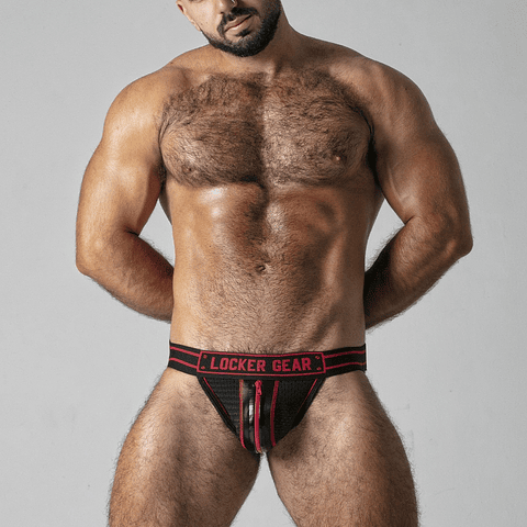 JOCKSTRAP MASSIVE RUDE LOCKER GEAR VERMELHO - 38 M