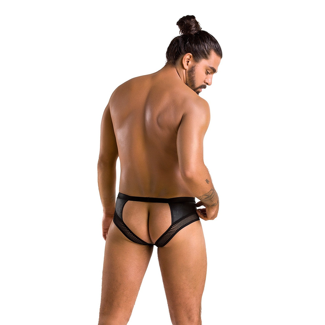 TANGA COM ABERTURA TOM PRETA PASSION - 44-46 XXL/3XL 2