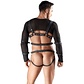 CONJUNTO DE 4 PEÇAS SVENJOYMENT BONDAGE PRETO - 42 XL - Miniatura 4