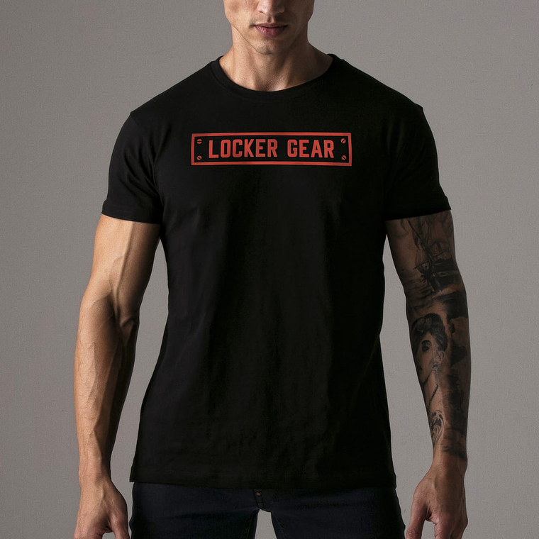 T-SHIRT LKG LOCKER GEAR VERMELHA - 38 M 4