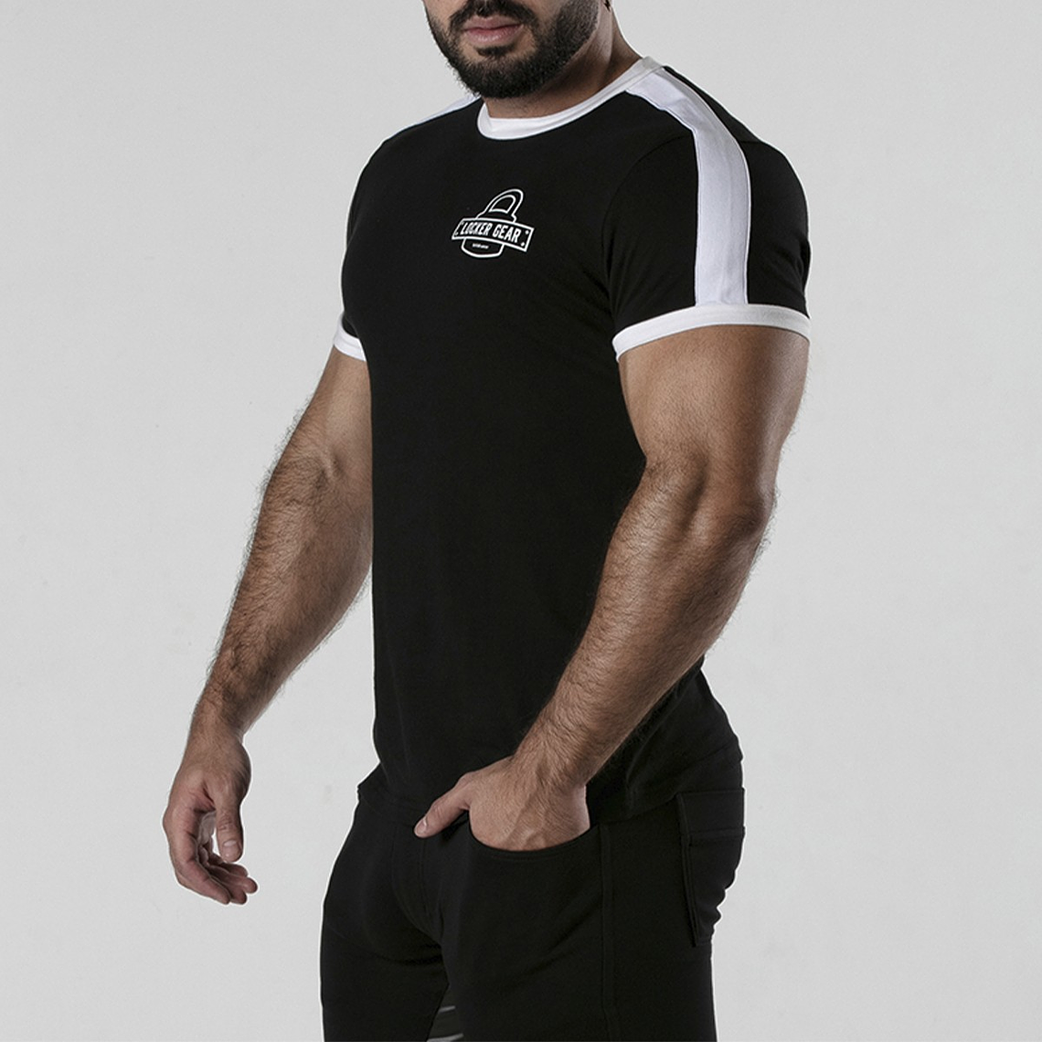 T-SHIRT PADLOCK PRETA LOCKER GEAR - 42 XL 3