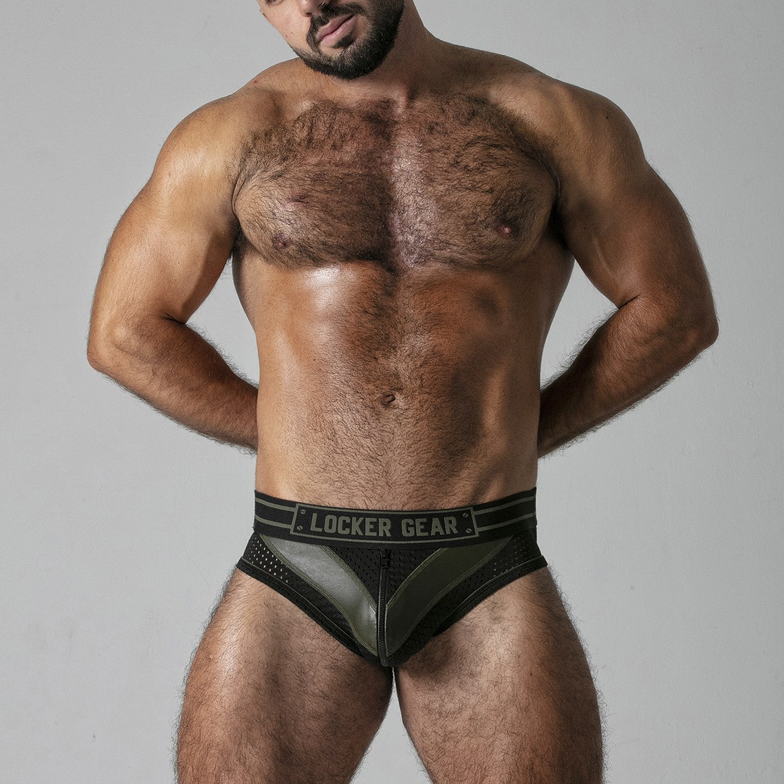 CUECA MASSIVE RUDE LOCKER GEAR CAQUI - 42 XL 1